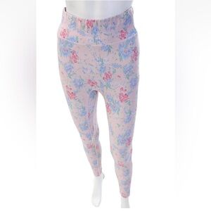 Love Shack Fancy Womens Ankle Floral Leggings Pink Size XS